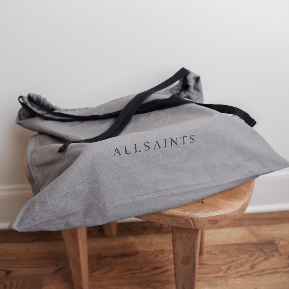 ALL SAINTS Kita Lea Crossbody Taupe Leather Bag Purse Shoulder Strap Smooth - Picture 10 of 12